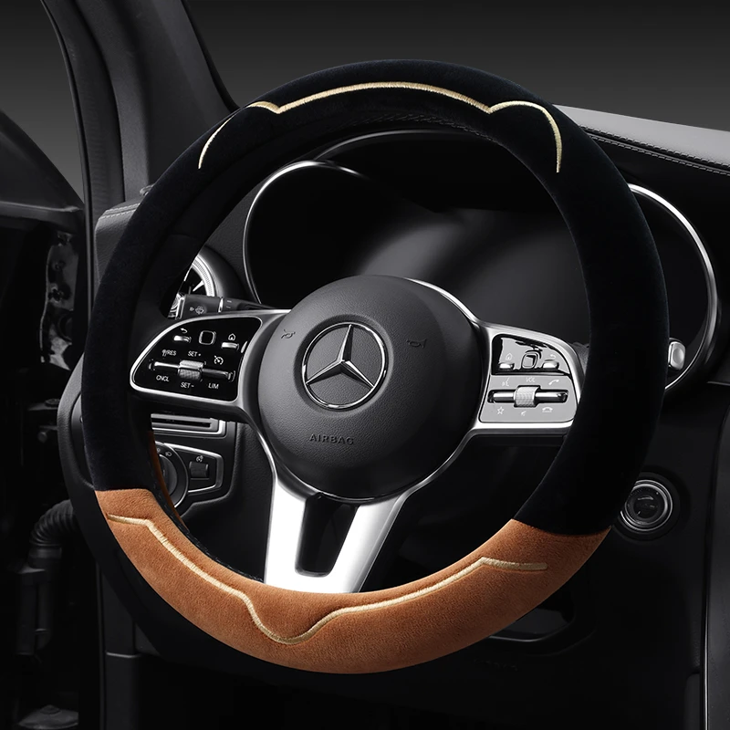 长安新CS75 逸动DTXT毛绒方向盘套运动CS35PLUS CS15EV睿骋CC悦翔