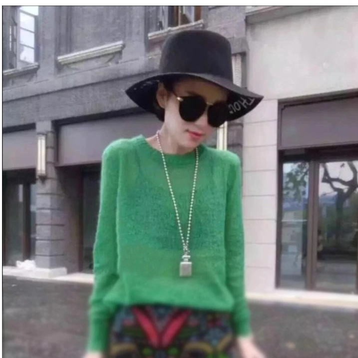 7676欧洲2023春季新款欧货时尚修身套头针织衫女