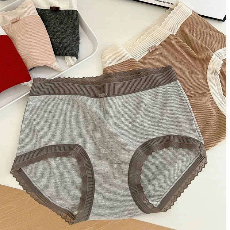 R029*新款女士舒适透气简约内裤高弹三角裤短裤