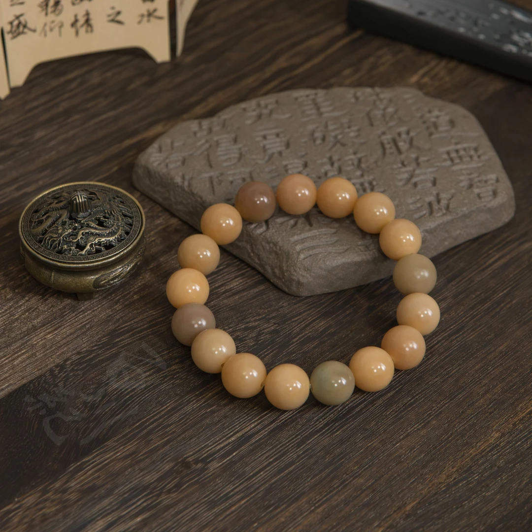 【秋意浓】菩提根文玩手串新中式国风单圈盘玩男女礼物绕指柔