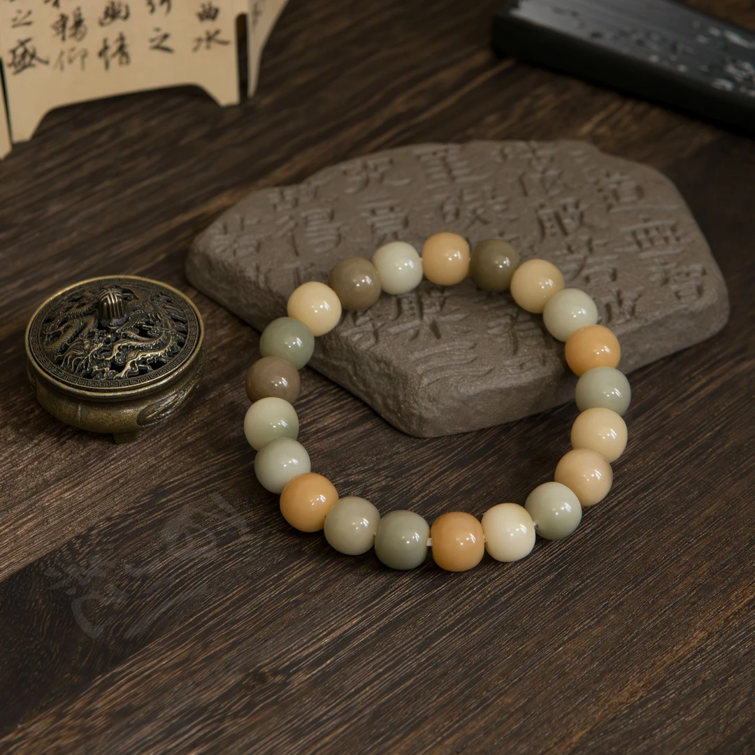 【琉璃】菩提根文玩手串新中式国风盘玩单圈配饰男女礼物绕指柔