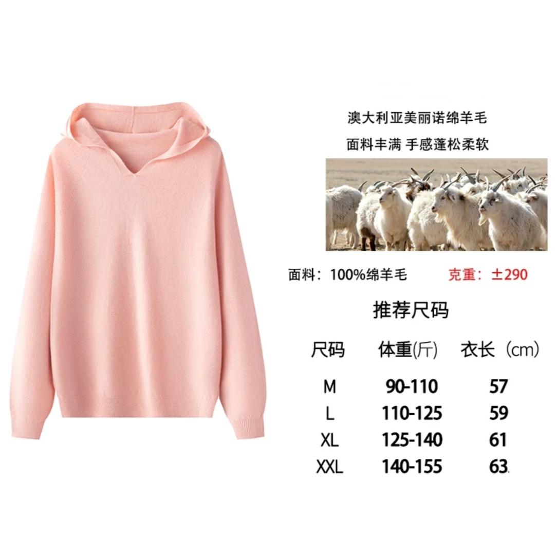 一线成型秋冬帽衫轻奢简约女士百搭时尚打底衫 273-