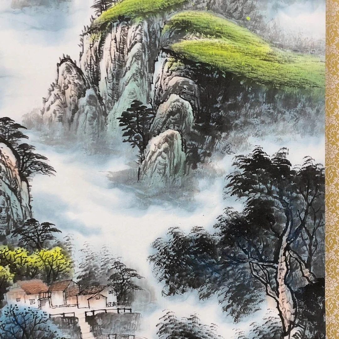 【闪购商品】绘画认证原创山水画带证书限购一单多拍无效！