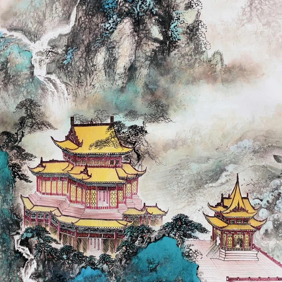 【闪购商品】绘画认证原创山水画带证书限购一单多拍无效！