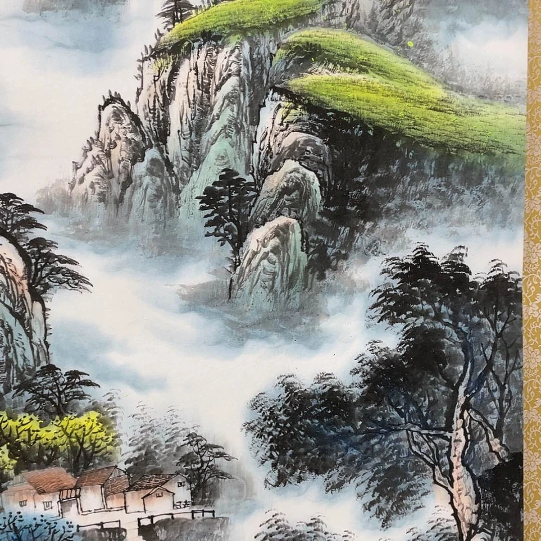 【闪购商品】绘画认证原创山水画带证书发货！