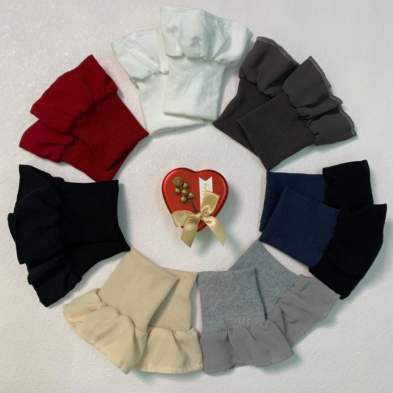 加厚防风袖口羽绒服螺纹袖口棉服保暖袖子短了加长神器防脏袖套