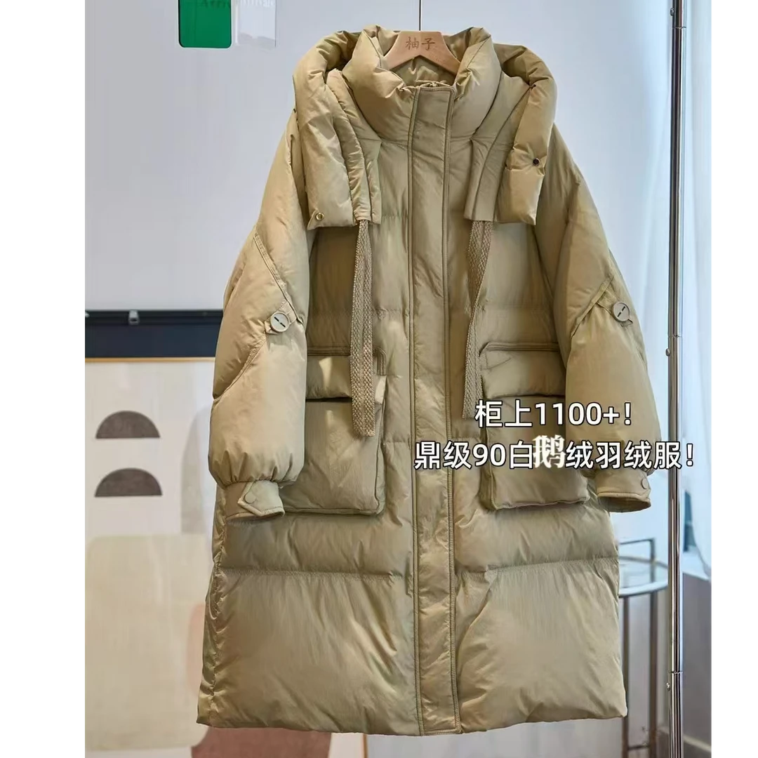RQ3284冬季设计师款时尚轻奢羽绒服防风外套