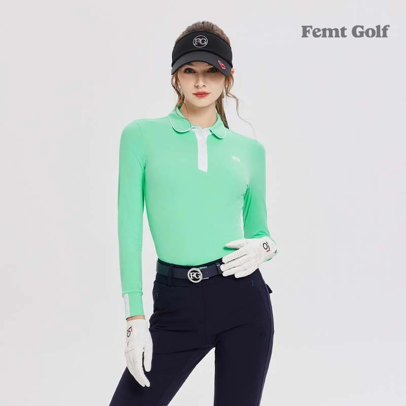 Femt Golf/Femt Golf秋冬加厚高尔夫女长袖速干弹力T恤GOLF球上衣