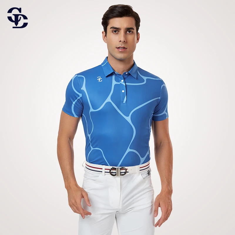 calladike夏季高尔夫T恤男短袖服装GOLF弹力速干透气排汗球上衣