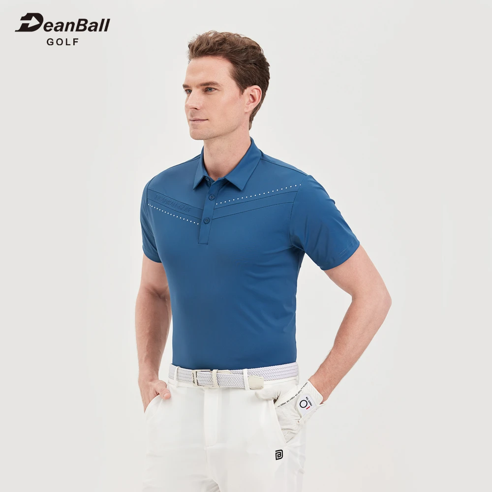 DEANBALL高尔夫速干男短袖T恤衫透气修身免烫上衣GOLF运动球衣服
