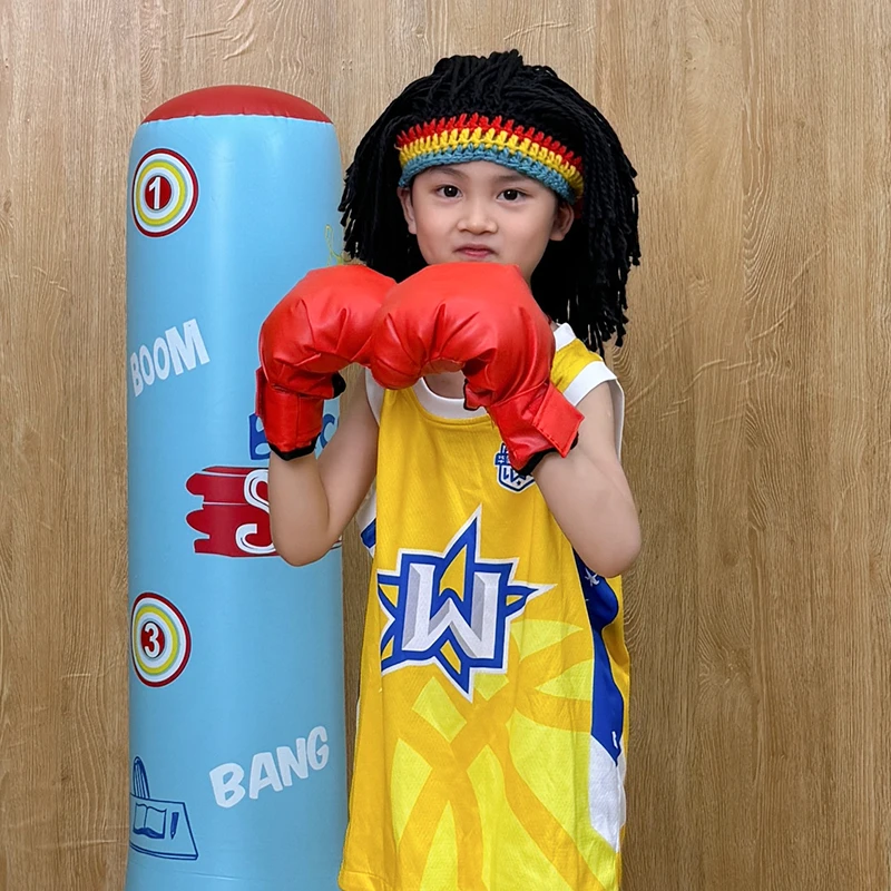 【第二代升级款】T加厚坚实耐用儿童散打护具泰拳拳击手套跆拳道