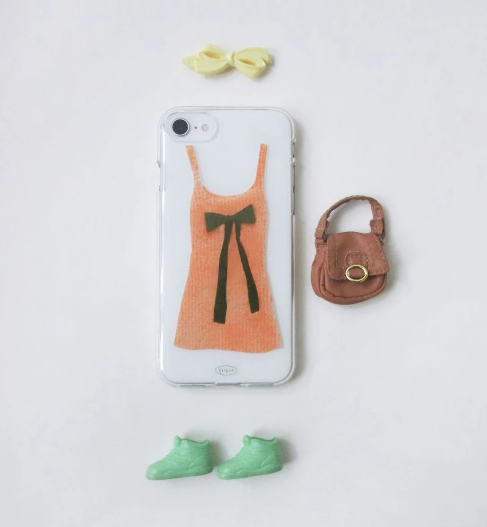 ollyhada韩系ins风简约设计款短裙蝴蝶结印花14pro14