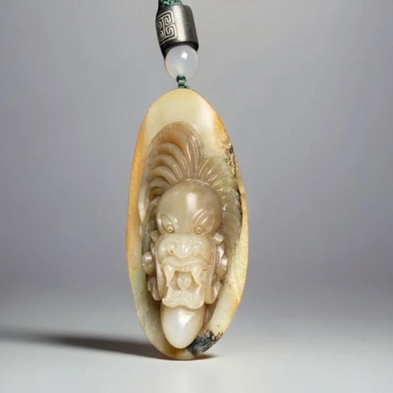 和田玉  手把件