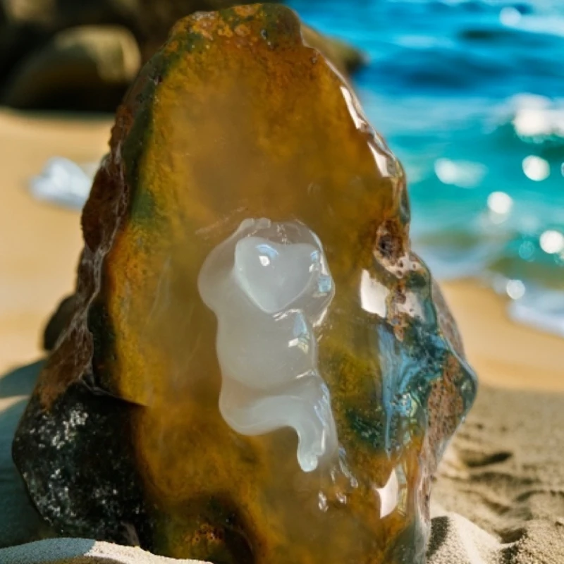 玛瑙（玉髓）蛙蛙 摆件