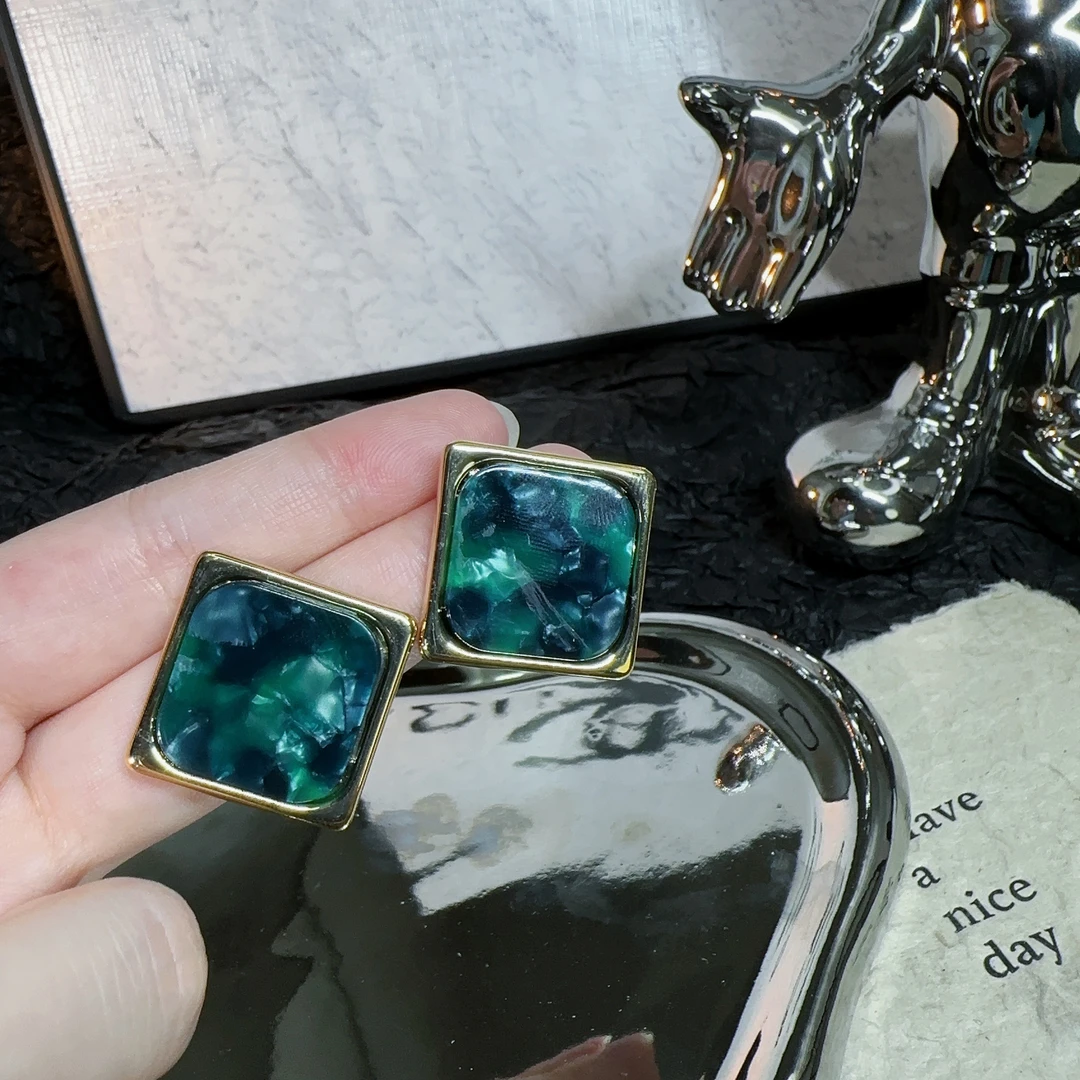 铜合金耳饰 欧美时尚夸张几何气质耳钉