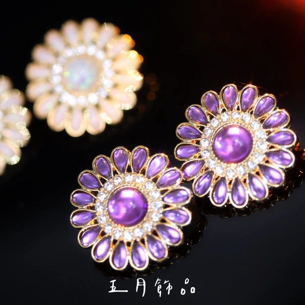 铜合金树脂耳饰 新款洋气气质夸张耳钉