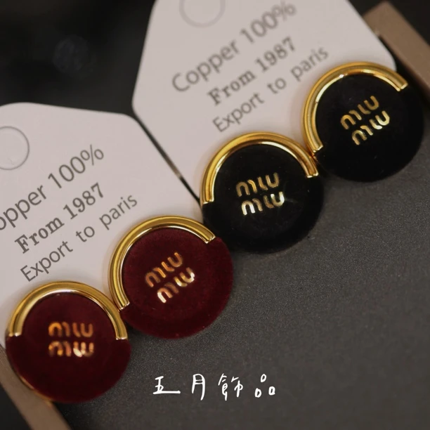 铜合金布艺耳饰 新款秋冬精致女人气质耳钉