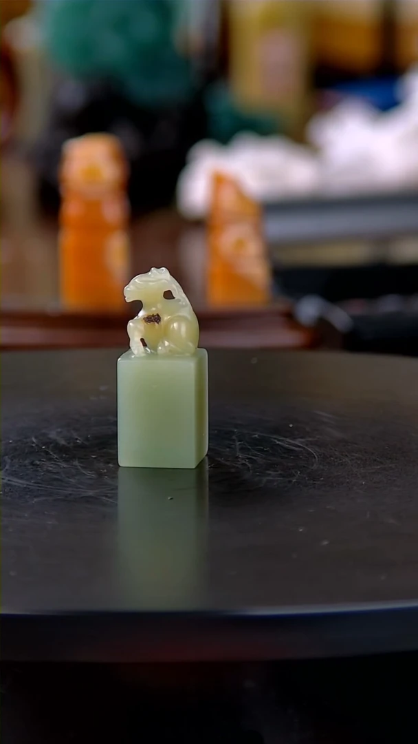 【闪购商品】四川石四川绿鹿钮章1.6*1.6*4.0