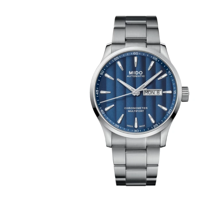 未使用 Mido/美度 舵手天文台认证自动机械机芯日内瓦波纹男表