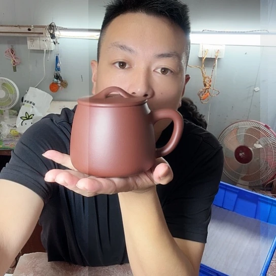 紫砂茶杯宜兴紫砂盖杯家用