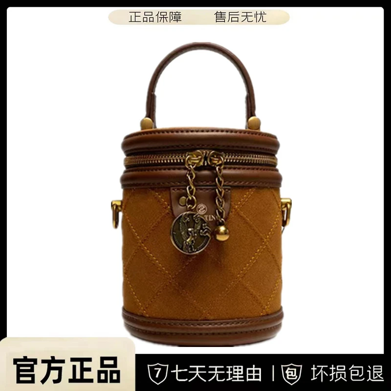 JANITINO/佳妮蒂诺【寰球品牌】新款轻奢风单肩手提水桶包288磨砂