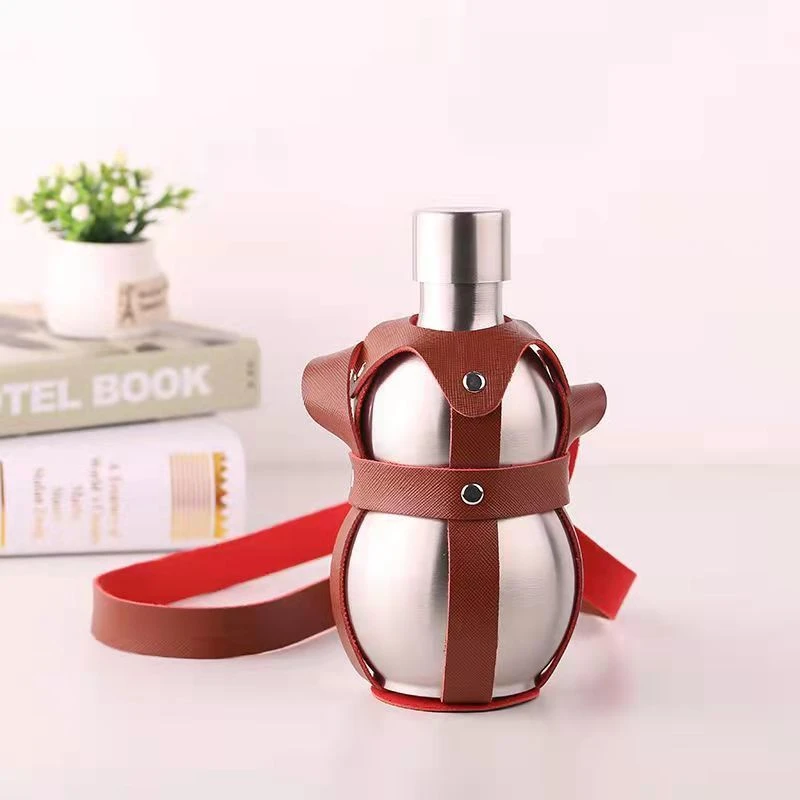 304不锈钢酒壶葫芦形酒壶1斤3斤5斤大容量酒壶玫瑰金高档酒壶