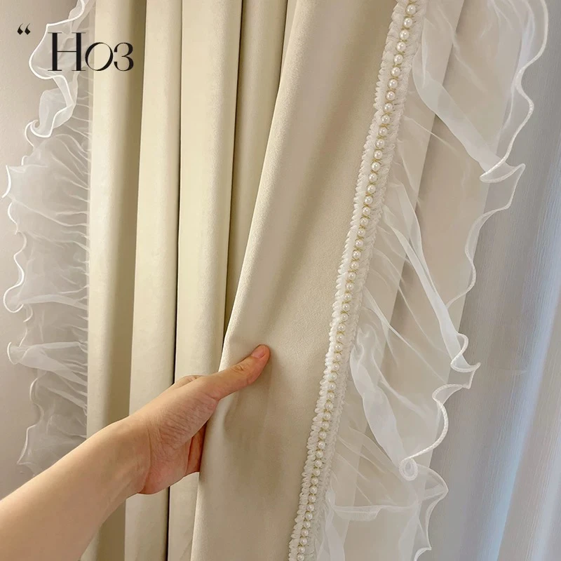 7厘米宽白色欧根纱钉珠蓬纱平纱蕾丝花边侧边纱立边抱枕服装装饰