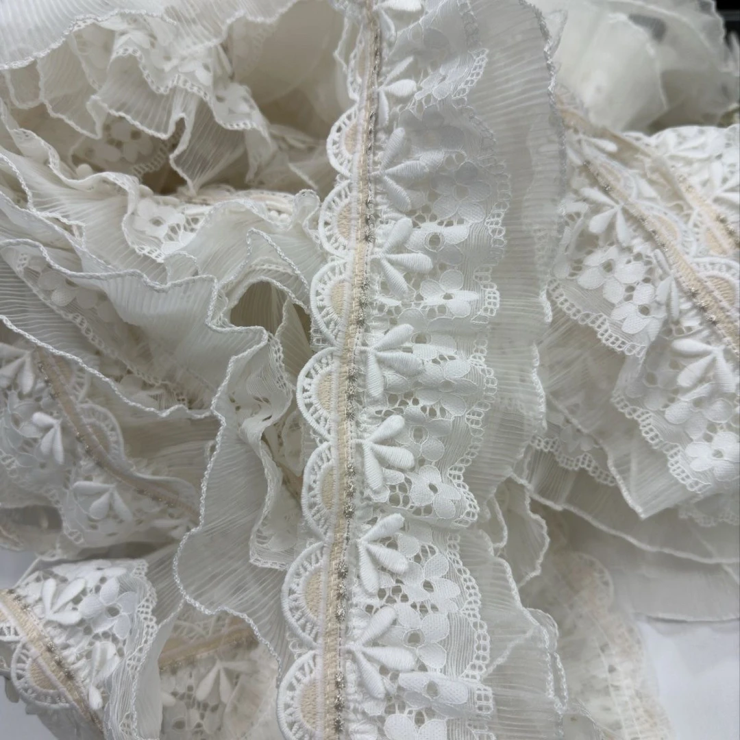 沐润2024新款小脚丫花边法式唯美窗帘配件设计师款温柔叶子