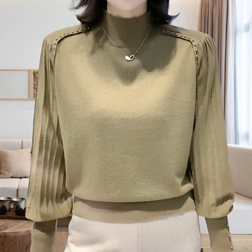 中年妈妈装气质针织毛衣女2024秋季新款洋气中老年减龄气质打底衫