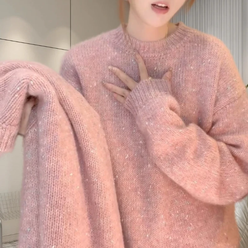 高档气质显瘦打底上衣女2024秋冬时尚优雅休闲风减龄中年针织衫女