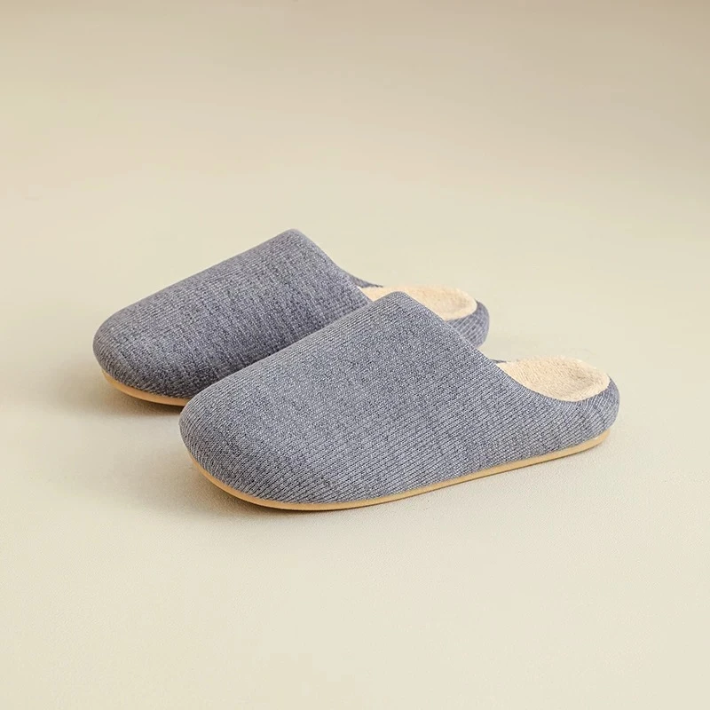 软底男士棉麻棉拖鞋秋冬季保暖室内情侣居家用防滑防臭透气厚底女