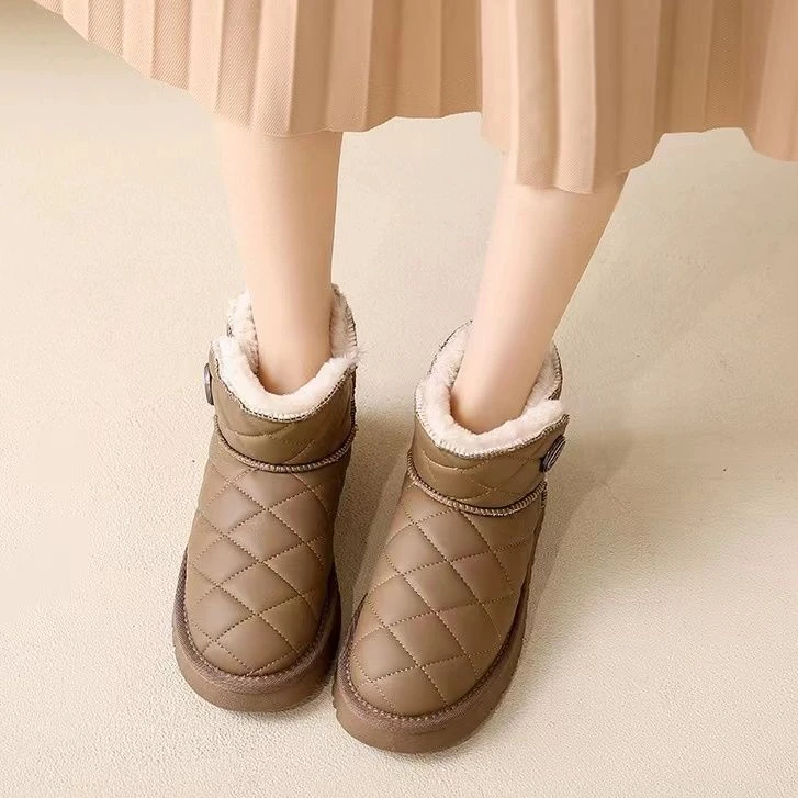 TA-62冬季2023新款百搭防水防滑雪地靴时尚加绒保暖棉鞋FZNLL102