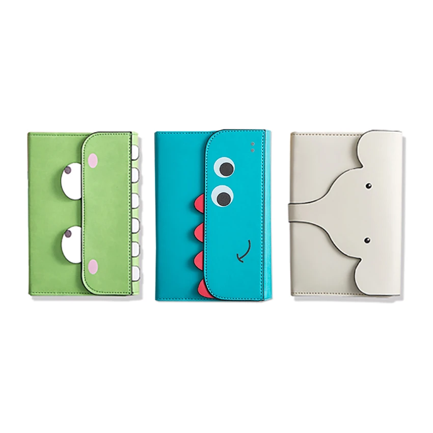 CAGIE/卡杰学生手账小怪兽系列A6三折记事本日记本送礼4816