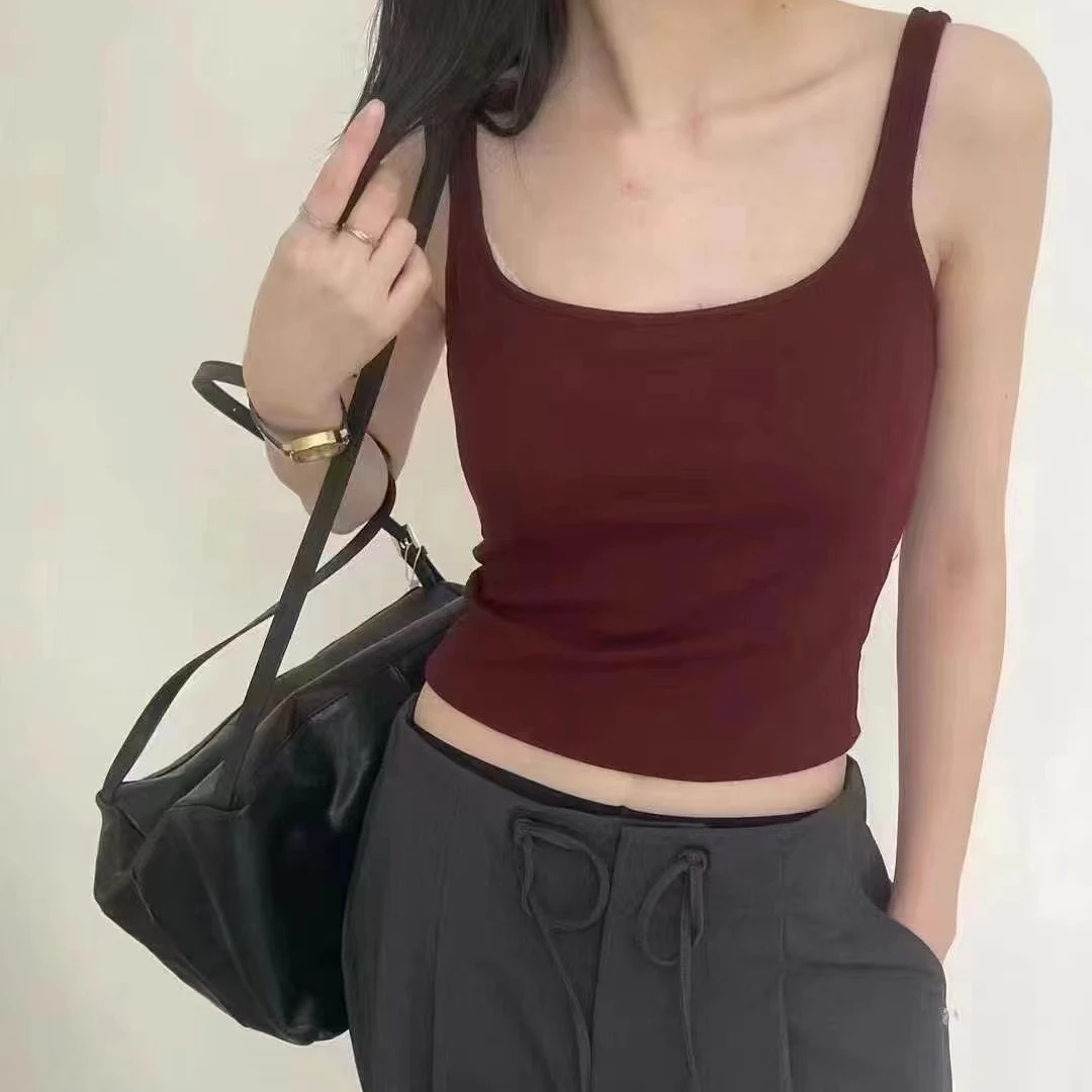 背心吊带100%纯棉