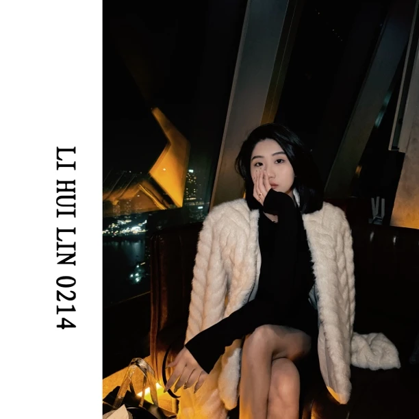 LIHUILIN/高级感皮毛一体波纹短外套