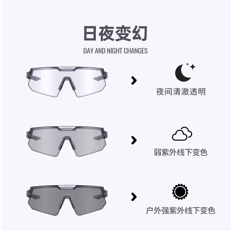 SUNRIMOON森瑞梦防护眼镜户外防晒运动眼镜男女变色防风眼镜骑行