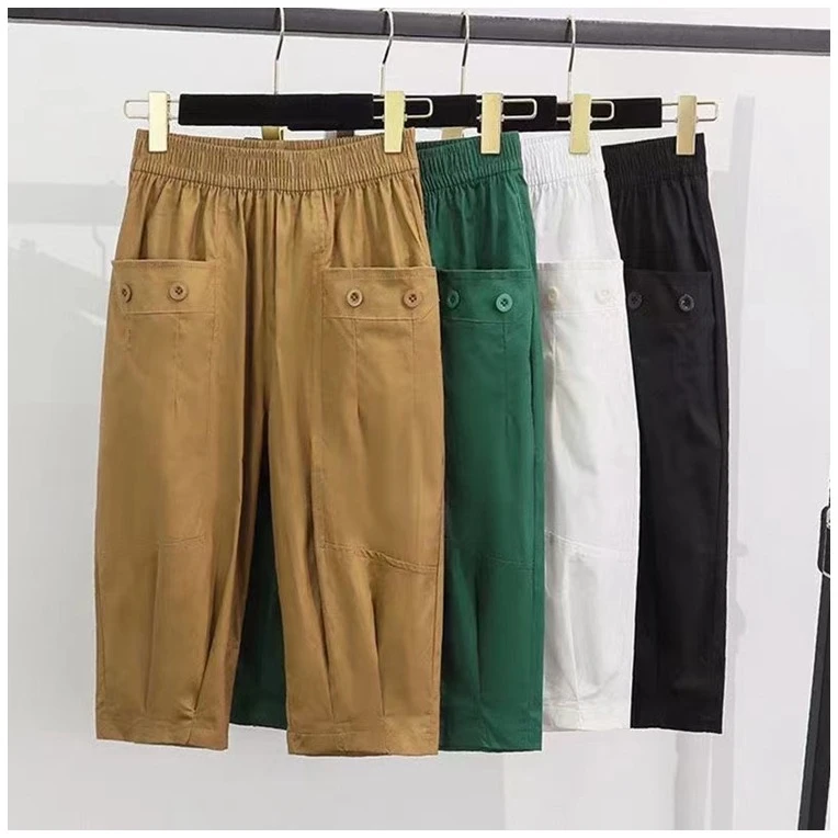 【超舒服超凉爽】夏季恋夏风潮流休闲七分休闲裤 时尚百搭宽松Q-jg