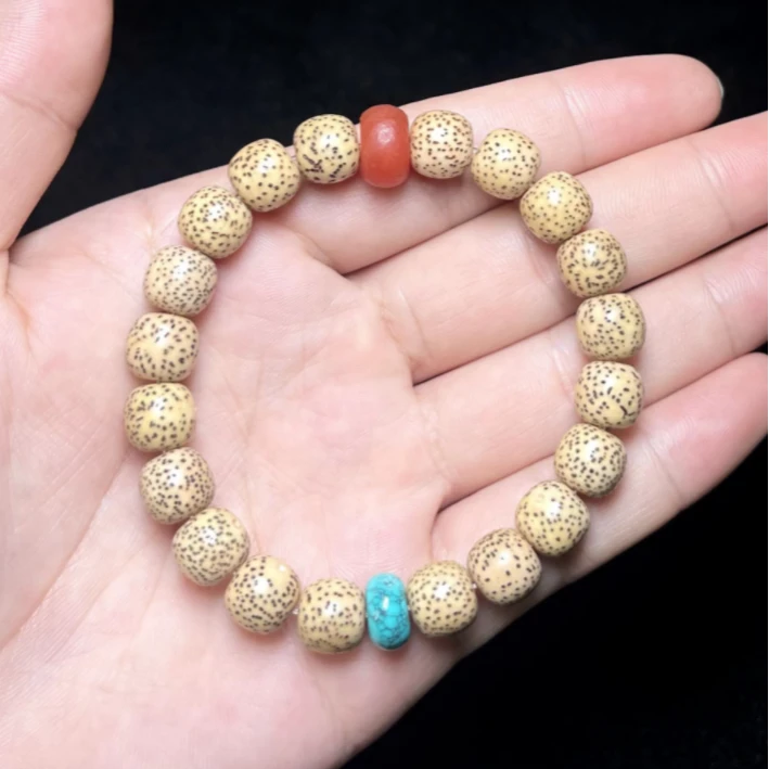 非金属木质手链 菲菲珠宝好*木质单圈老型珠手串约10mm