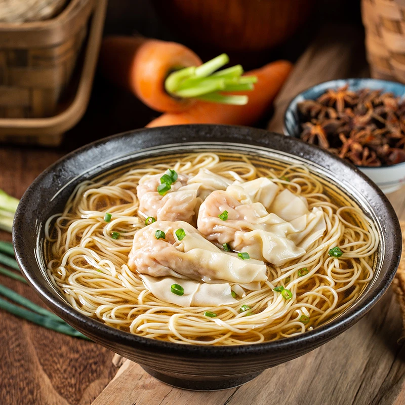 【顺德手作鲜肉瑶柱云吞竹升面】6碗鲜肉云吞+6碗竹升面