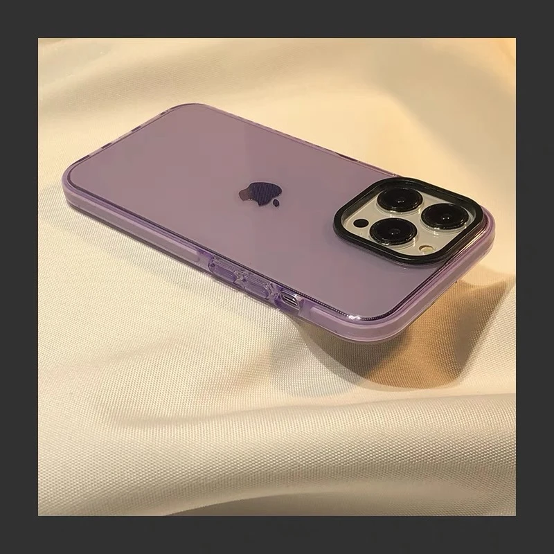 ins高级感透明防撞条苹果13手机壳iphone12高端14promax硅胶15软X