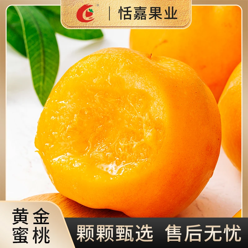 【顺丰包邮】东北黄金蜜桃芒果桃3-5.3斤新鲜黄油桃现摘现发桃子