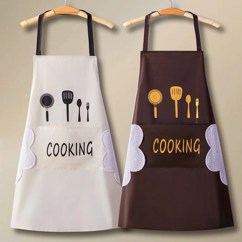 围裙厨房家用2025新款做饭围裙防油防水情侣款围腰餐饮专用工作服