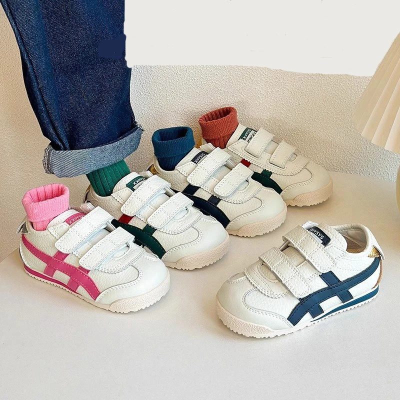 ABC百搭儿童小童男童阿甘鞋子休闲女童2024春秋季软底宝宝运动鞋