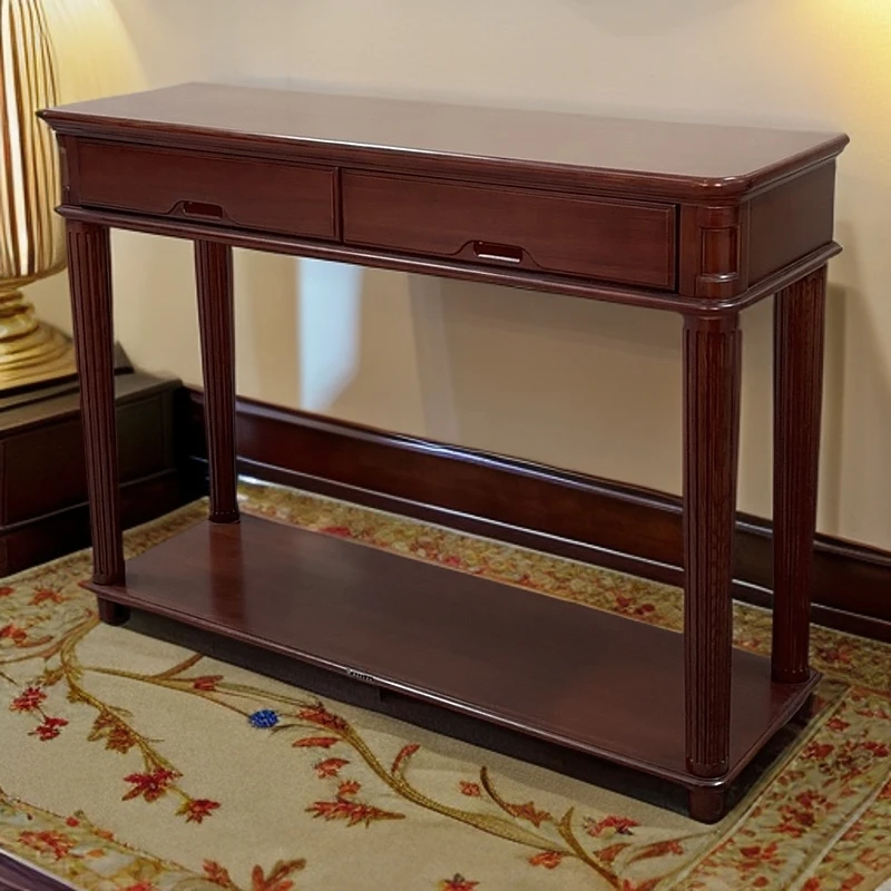 大连华丰家具集团大和系列实木玄关柜 X25