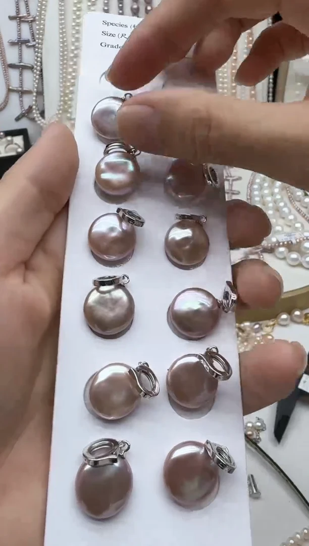 【闪购商品】淡水珍珠吊坠(不含链)银S925镶嵌多样性发其一