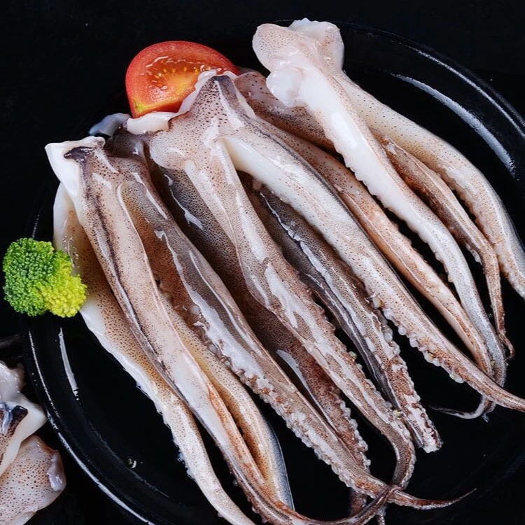 【三层海鲜】脆口盐揉鱿鱼须  鲜冻二本足   含保护冰400g/包*5包