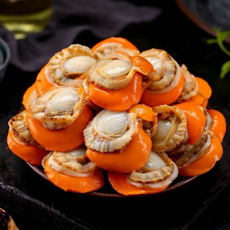 连云港发货  新鲜速冻   冷冻海鲜扇贝肉  1500g/箱*1箱