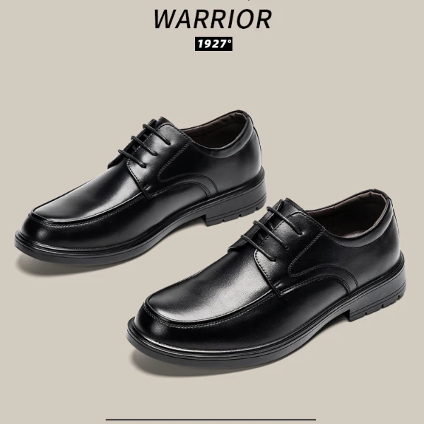 回力皮鞋男鞋正装商务黑色秋季伴郎高级感男士休闲新郎结婚西装鞋