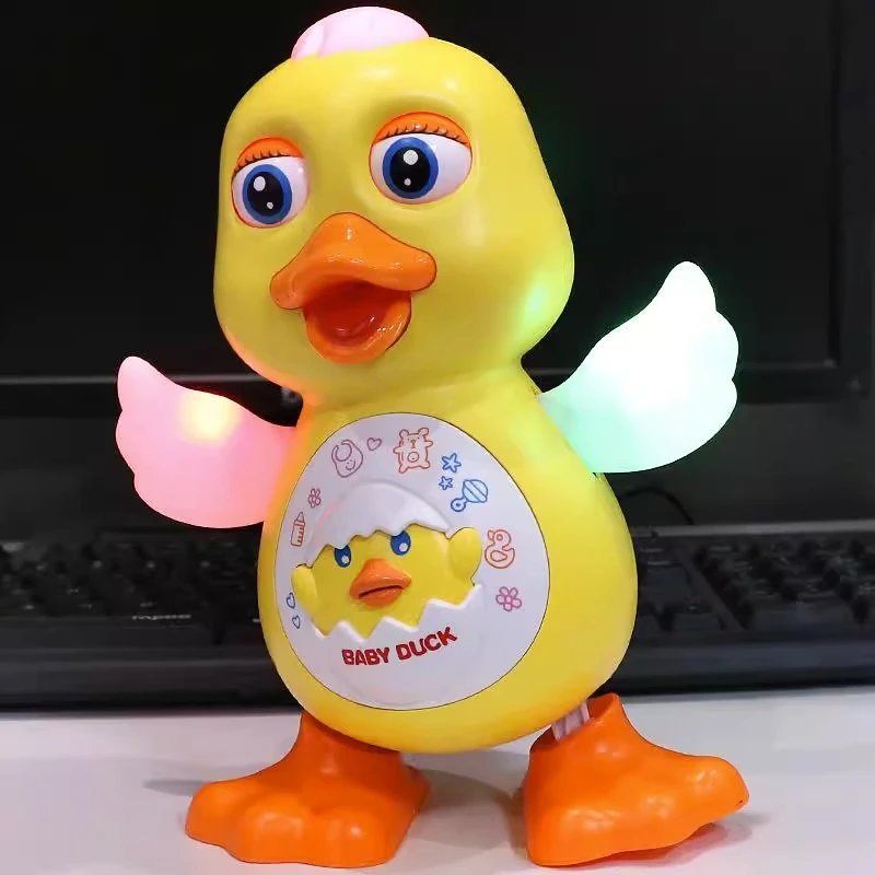 幼儿音乐电动玩具会唱会跳红鸭舞会玩偶适合玩具3-6岁儿童玩具