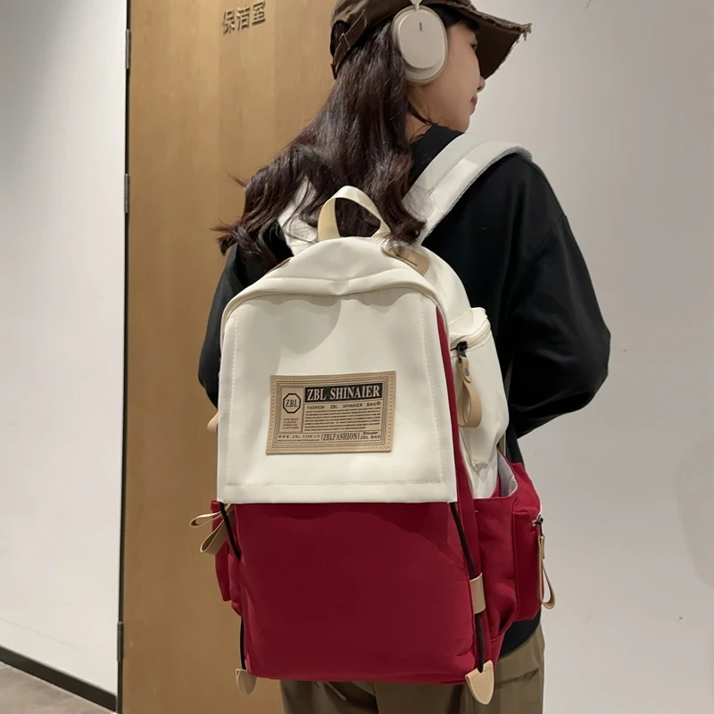 书包女生大学生大容量双肩包男生初高中生背包2023新款旅游高颜值